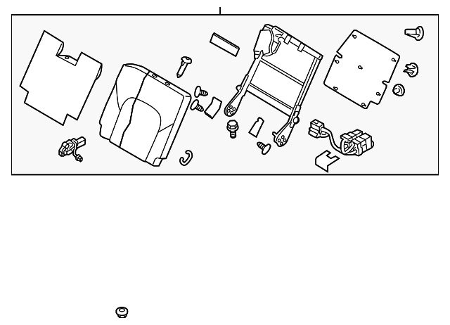 Seat Back Assembly - Infiniti (89600-6GW1B) 2 Seat Back Assembly - Infiniti (89600-6GW1B)