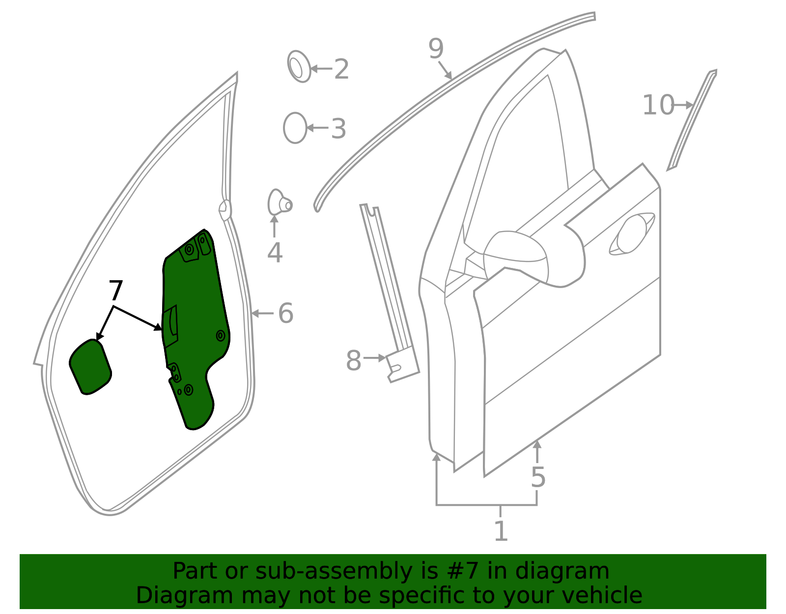 Door Water Deflector - Infiniti (808603JA1A) 4 Door Water Deflector - Infiniti (808603JA1A)
