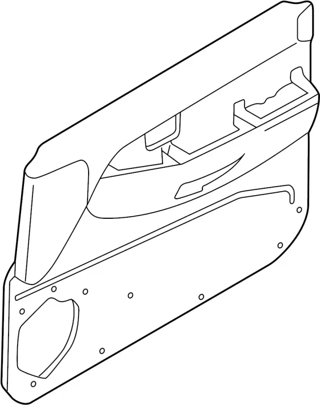 Front Door Finisher Assembly, Right - Infiniti (809A0-9CM1A) 1 Front Door Finisher Assembly, Right - Infiniti (809A0-9CM1A)