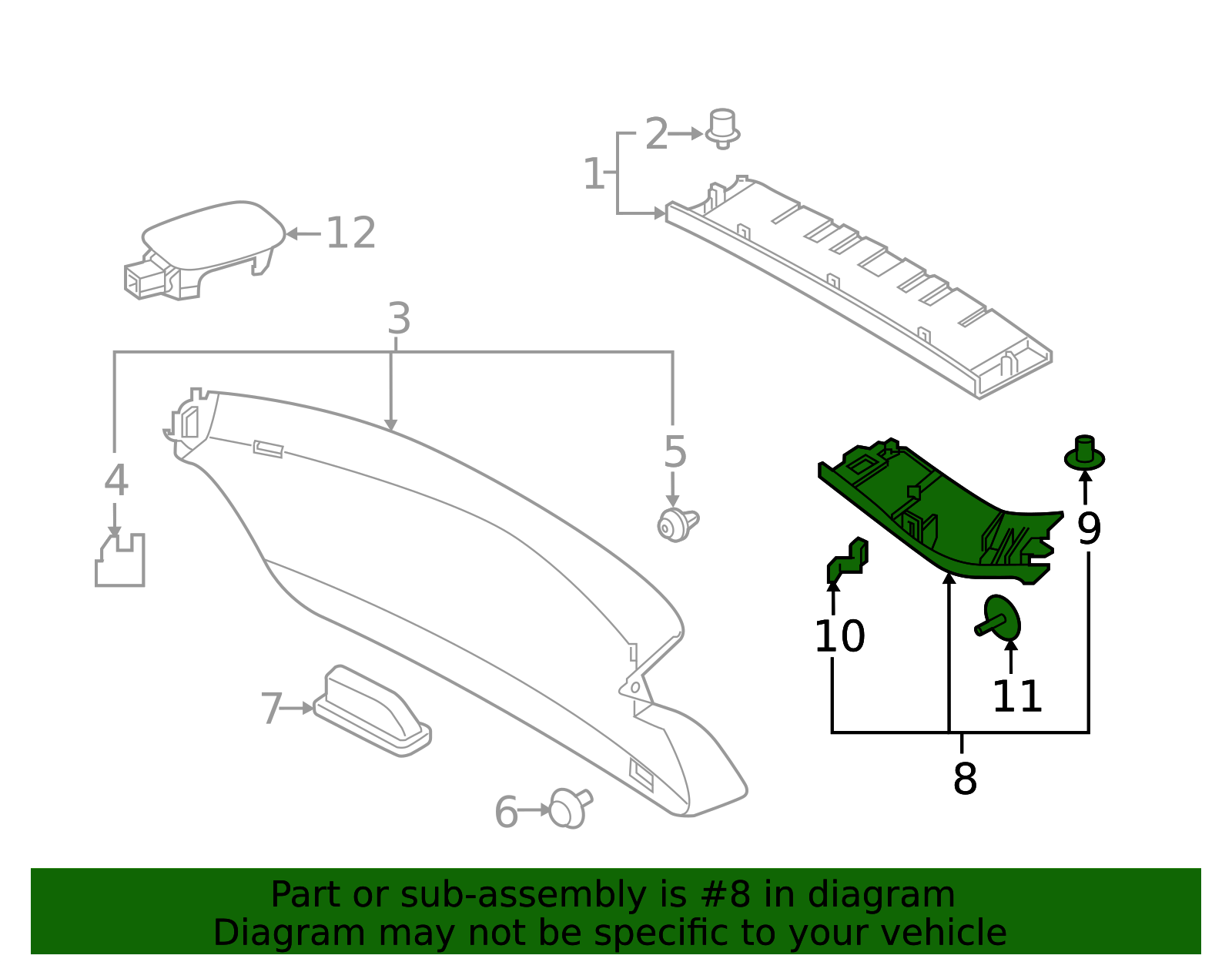 Left Back Door Side Finisher - Infiniti (90903-5DA0A) 3 Left Back Door Side Finisher - Infiniti (90903-5DA0A)