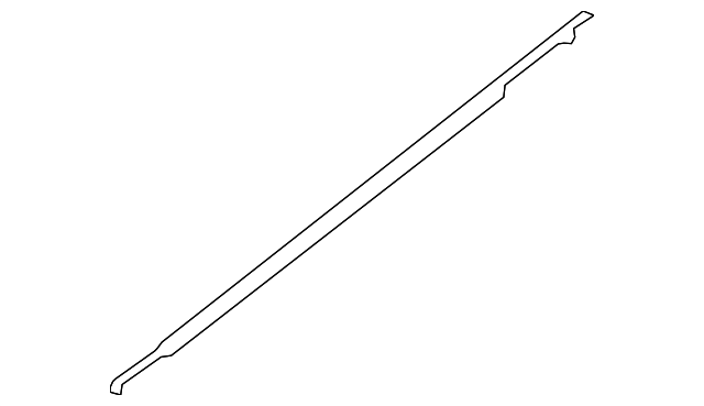 Rear Door Outside Moulding, Left - Infiniti (82821-1BA0B) 2 Rear Door Outside Moulding, Left - Infiniti (82821-1BA0B)
