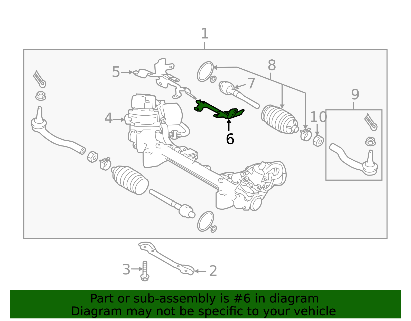Rack And Pinion Bracket - Infiniti (48988-4GE0A) 4 Rack And Pinion Bracket - Infiniti (48988-4GE0A)