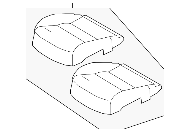 Seat Cushion Foam - Infiniti (87310-5NB8A) 2 Seat Cushion Foam - Infiniti (87310-5NB8A)