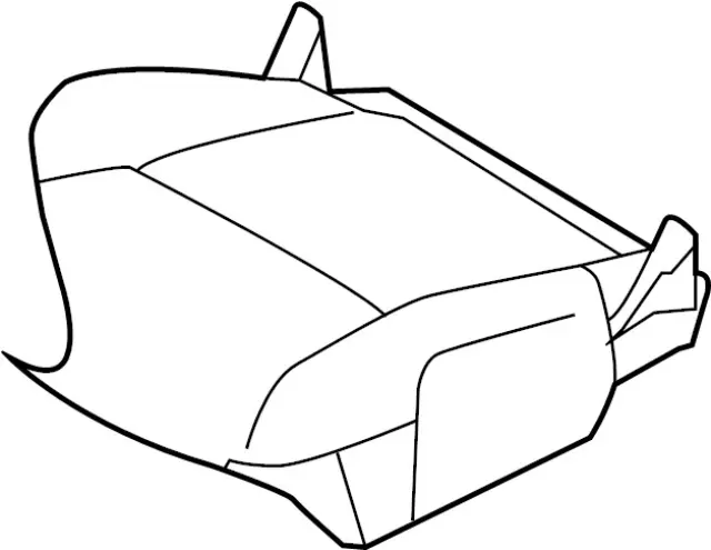 Front Seat Cushion Trim Assembly, Left - Infiniti (87370-6HA5B) 1 Front Seat Cushion Trim Assembly, Left - Infiniti (87370-6HA5B)
