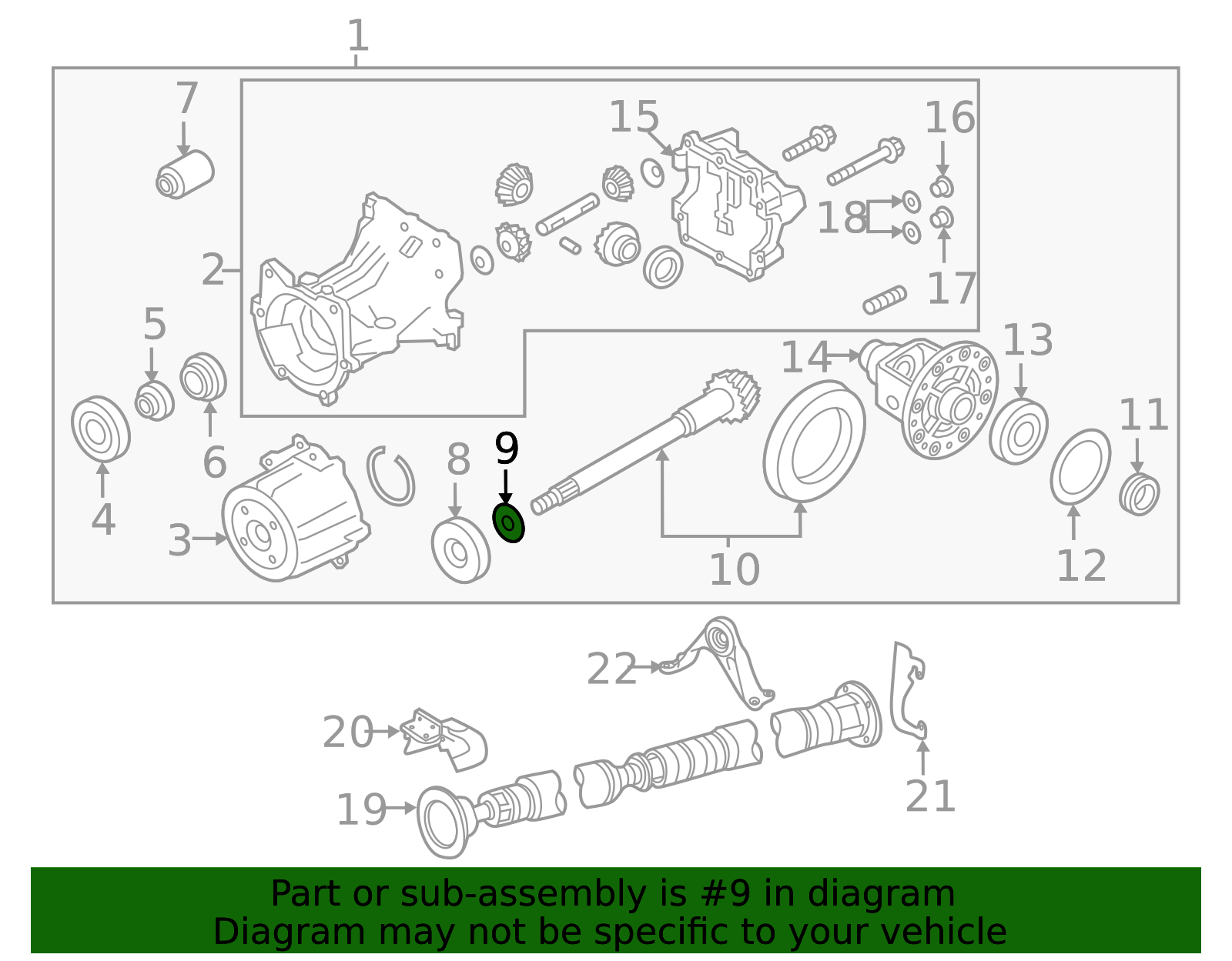 Differential Pinion Bearing Washer - Infiniti (381544N206)