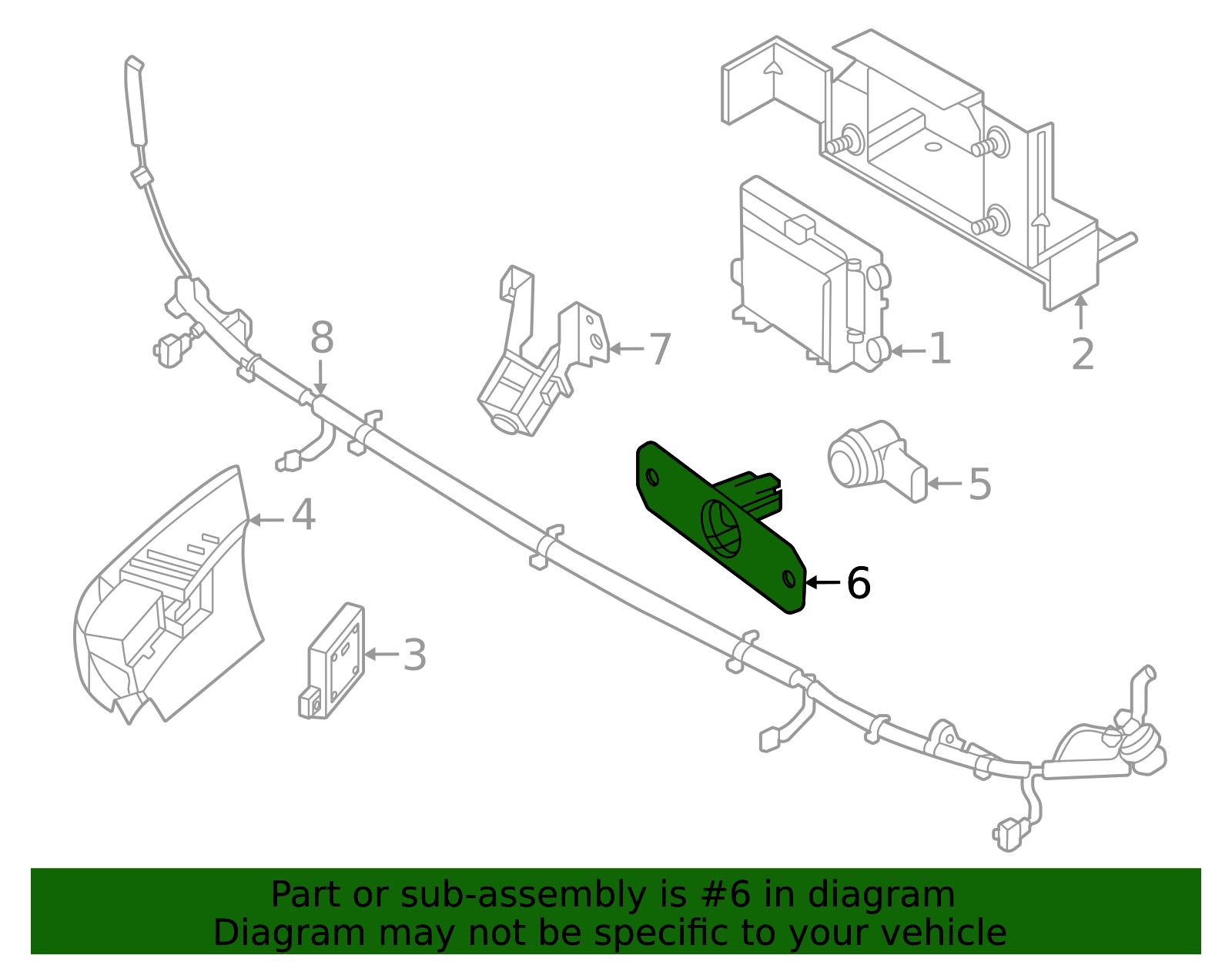 Parking Aid Sensor Housing - Infiniti (28533-7JB8A) 2 Parking Aid Sensor Housing - Infiniti (28533-7JB8A)