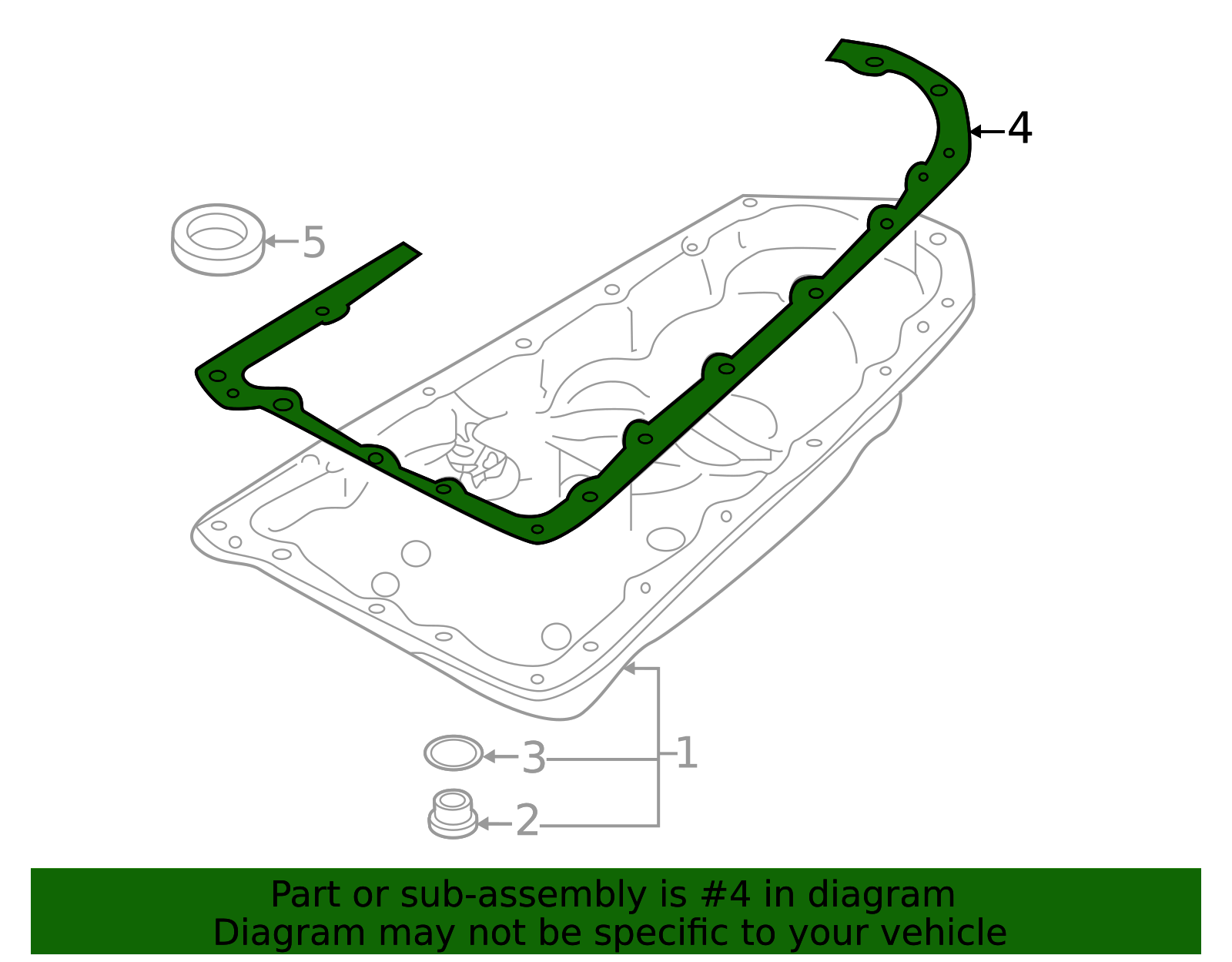 Pan Gasket - Infiniti (313971XF0D) 8 Pan Gasket - Infiniti (313971XF0D)