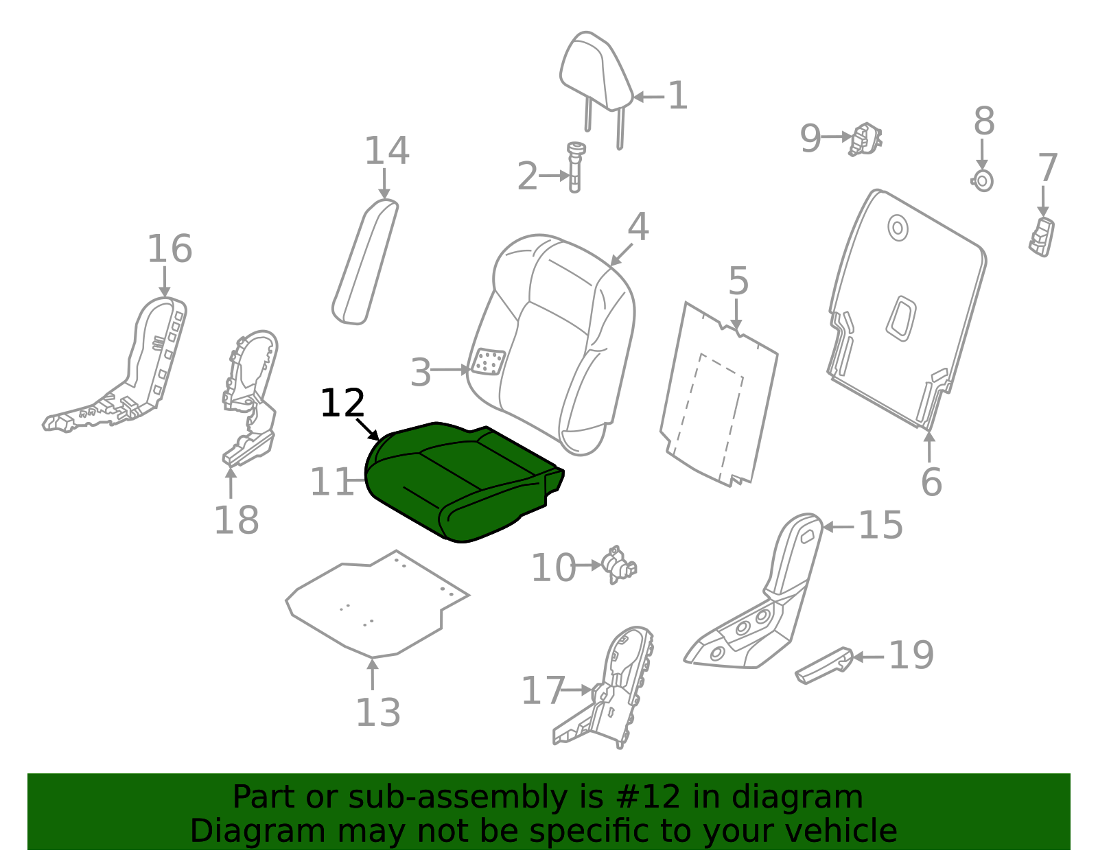 Cushion Cover - Infiniti (88370-9NX2C) 2 Cushion Cover - Infiniti (88370-9NX2C)