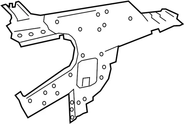 Rear Pillar, Inner Left - Infiniti (76631-5CA0A) 1 Rear Pillar, Inner Left - Infiniti (76631-5CA0A)