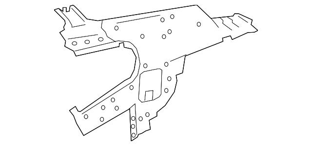 Rear Pillar, Inner Left - Infiniti (76631-5CA0A) 2 Rear Pillar, Inner Left - Infiniti (76631-5CA0A)