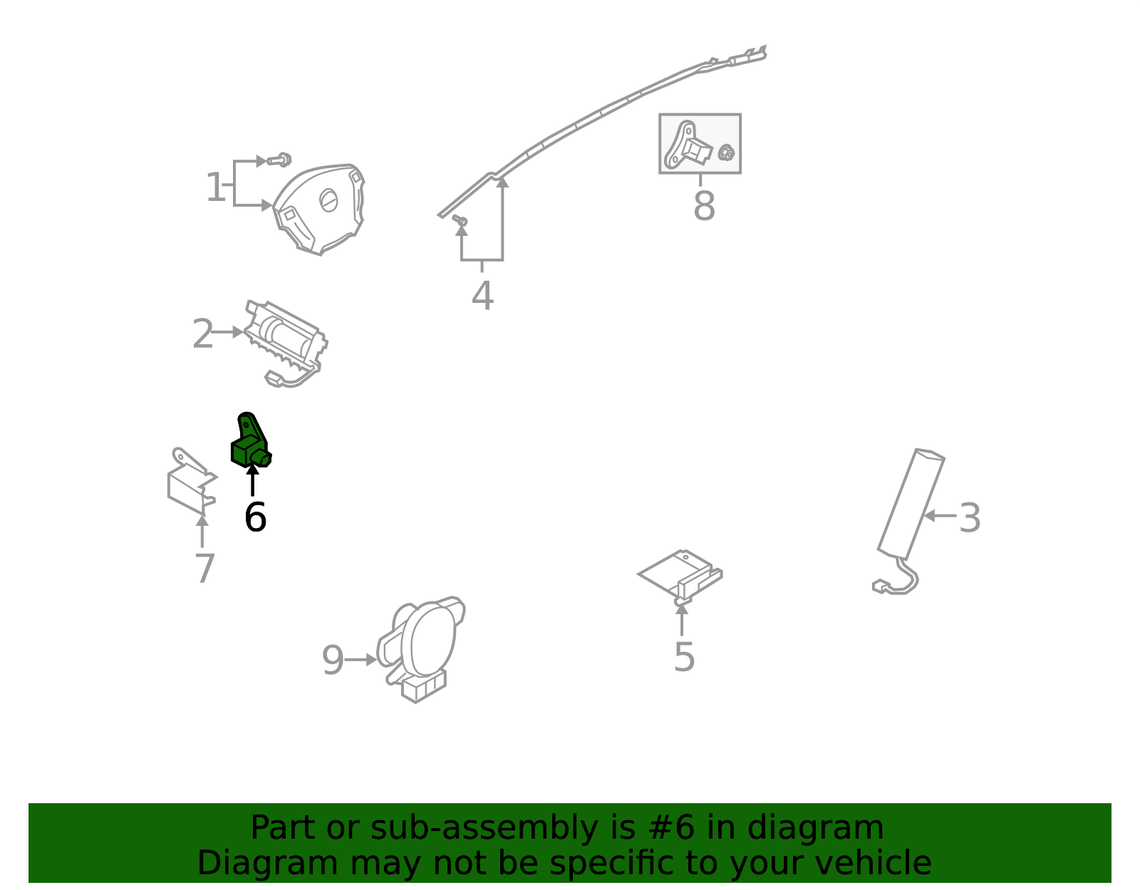 Air Bag Impact Sensor - Infiniti (985811PA8A) 6 Air Bag Impact Sensor - Infiniti (985811PA8A)