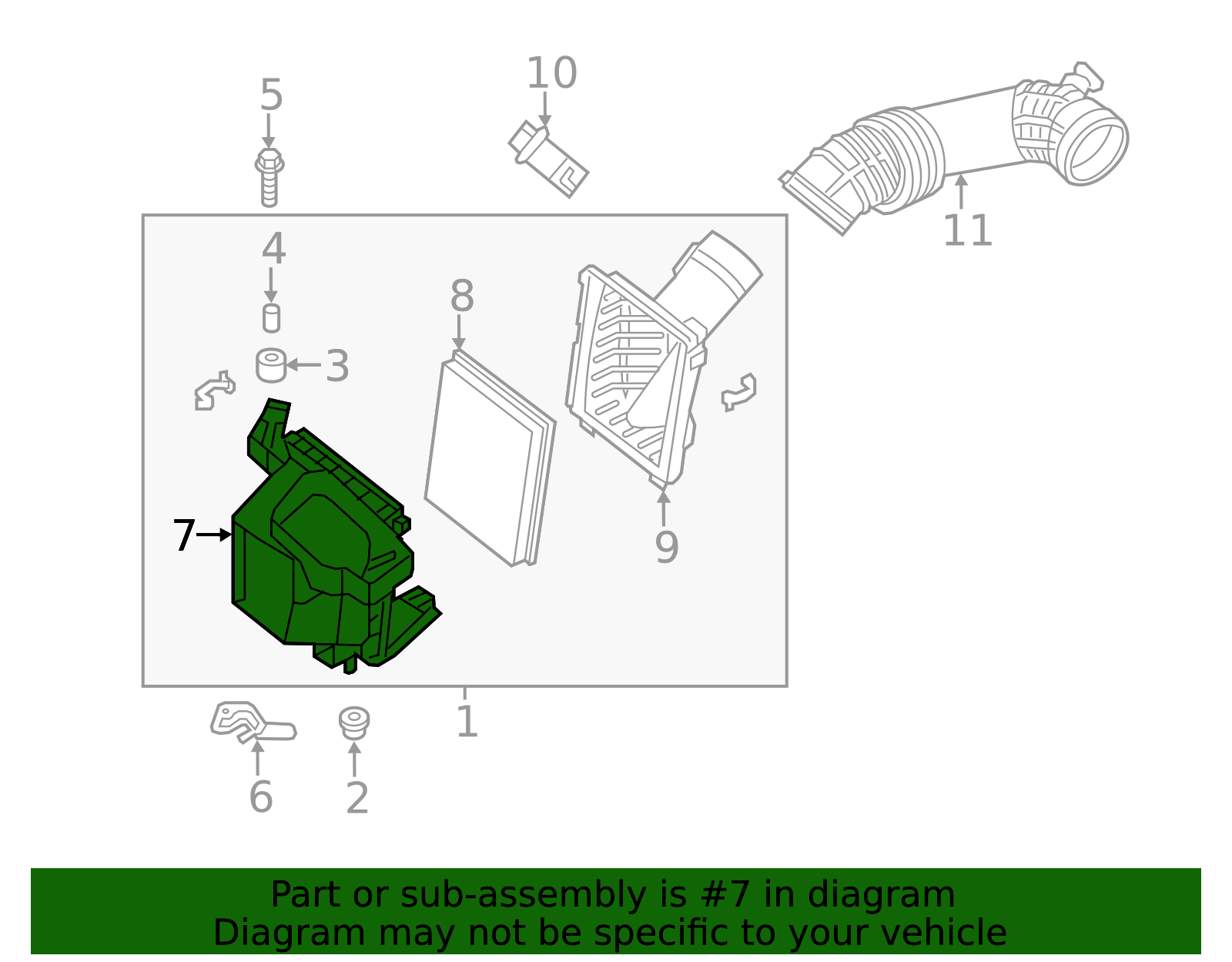 Air Filter Housing - Infiniti (16528-1MC0B) 4 Air Filter Housing - Infiniti (16528-1MC0B)