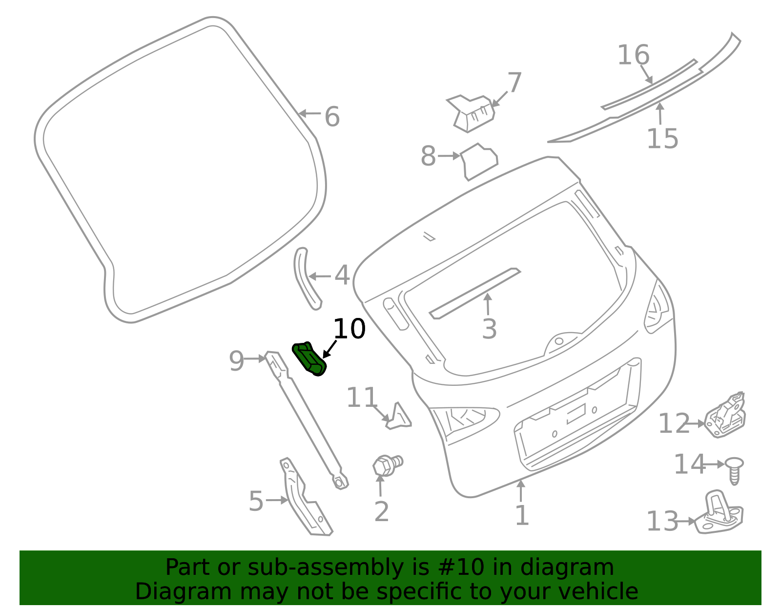 Back Door Stay Bracket, Left - Infiniti (90455-1BA4C) 4 Back Door Stay Bracket, Left - Infiniti (90455-1BA4C)