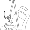 Seat Belt Lap And Shoulder Belt - Infiniti (86885-7J100)
