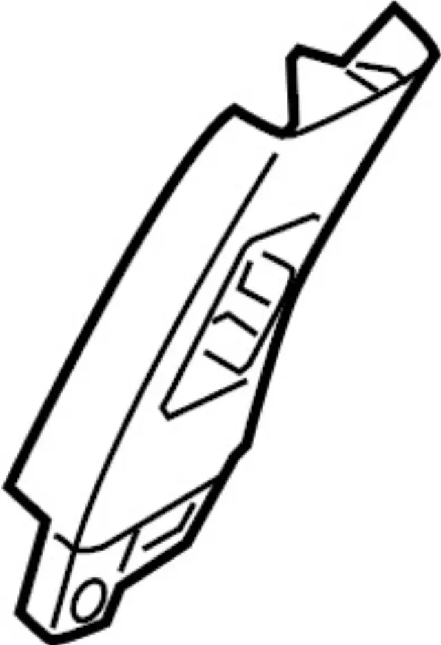 Upper Center Pillar Garnish, Left - Infiniti (76914-1BA0A) 1 Upper Center Pillar Garnish, Left - Infiniti (76914-1BA0A)