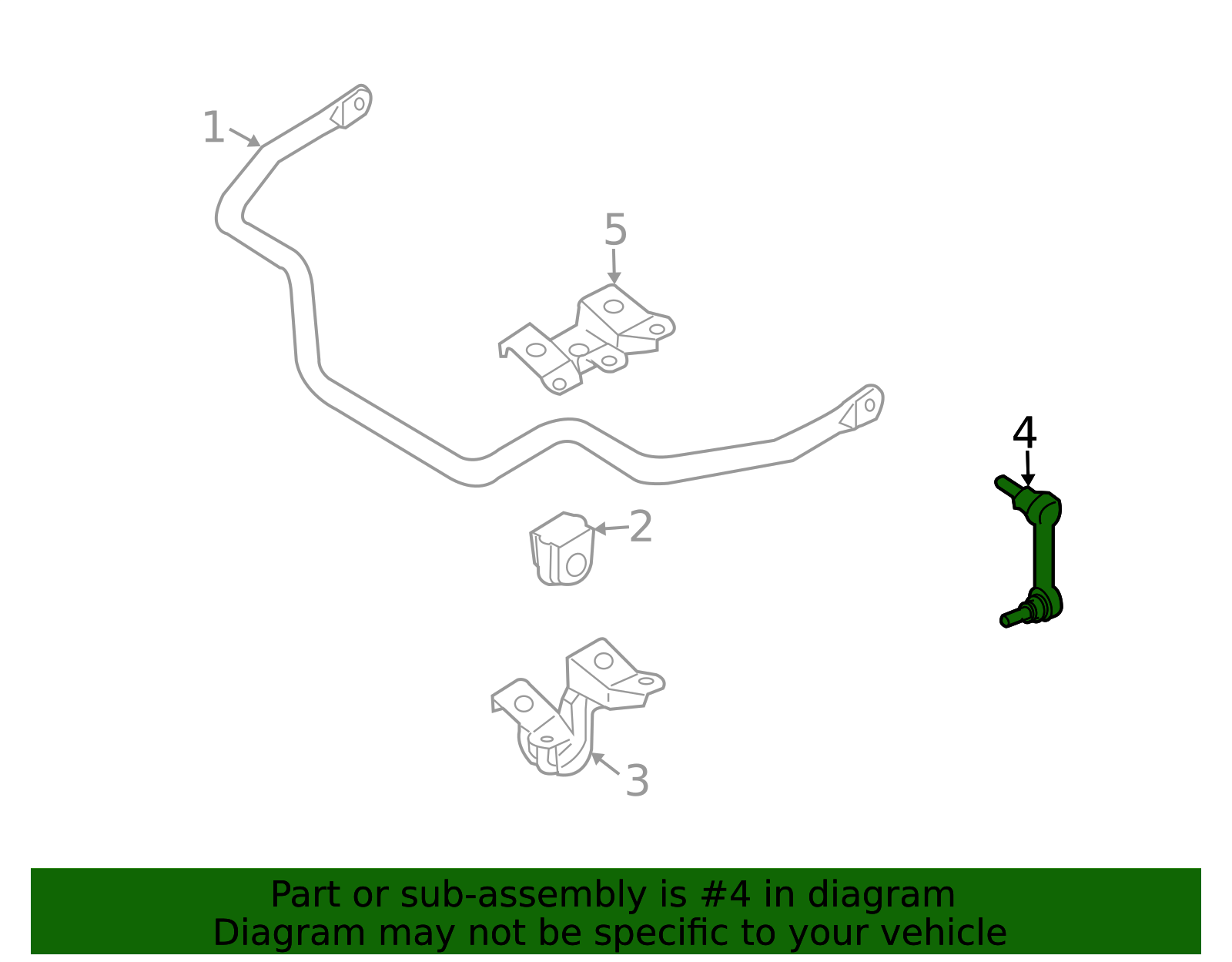 Suspension Stabilizer Bar Link - Infiniti (54668AL502) 3 Suspension Stabilizer Bar Link - Infiniti (54668AL502)