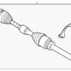 Axle Assembly - Infiniti (391016SA1A) 4 Axle Assembly - Infiniti (391016SA1A)