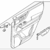 Door Interior Trim Panel - Infiniti (82901-7JA0A)