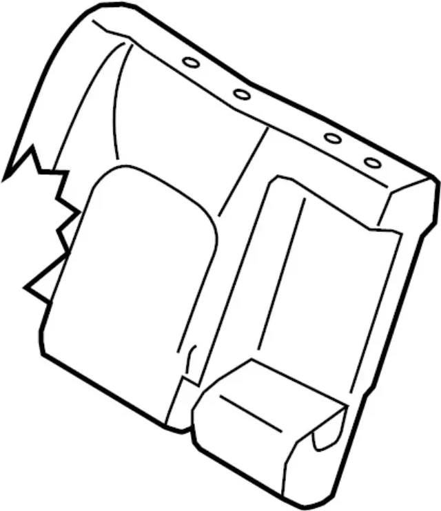 Rear Right Seat Back Trim - Infiniti (88620-6SP0A) 1 Rear Right Seat Back Trim - Infiniti (88620-6SP0A)