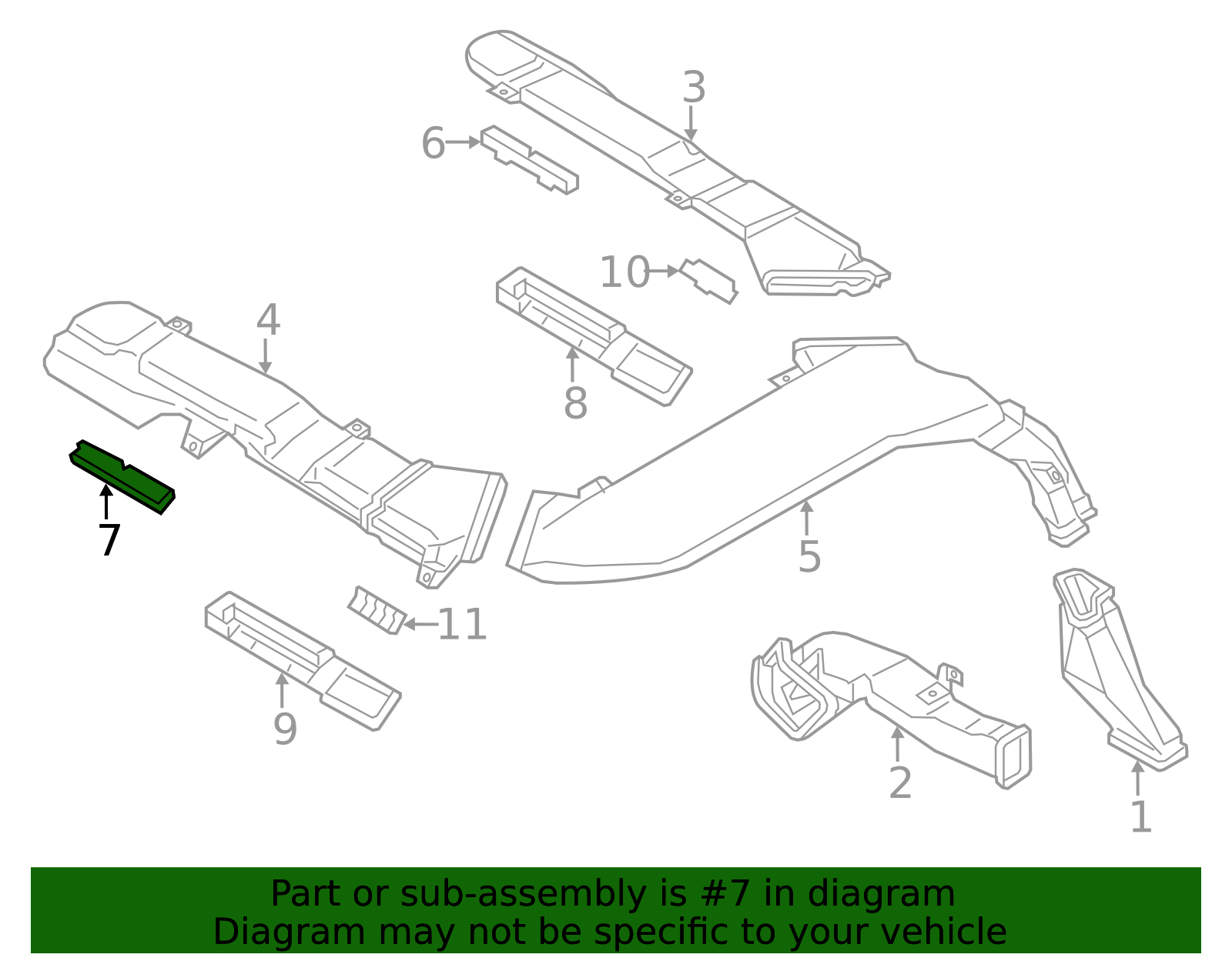 Dashboard Air Vent - Infiniti (279136JR3A) 3 Dashboard Air Vent - Infiniti (279136JR3A)