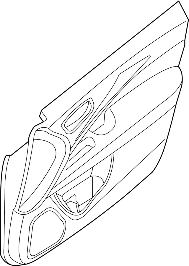 Front Door Finisher Assembly, Left - Infiniti (809A1-9ND0D) 1 Front Door Finisher Assembly, Left - Infiniti (809A1-9ND0D)