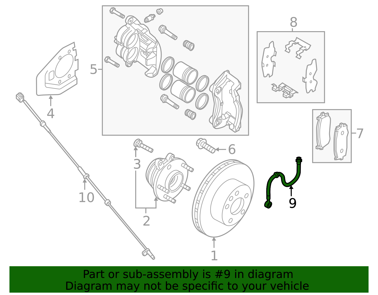 Brake Hydraulic Hose - Infiniti (462113JA0F) 5 Brake Hydraulic Hose - Infiniti (462113JA0F)