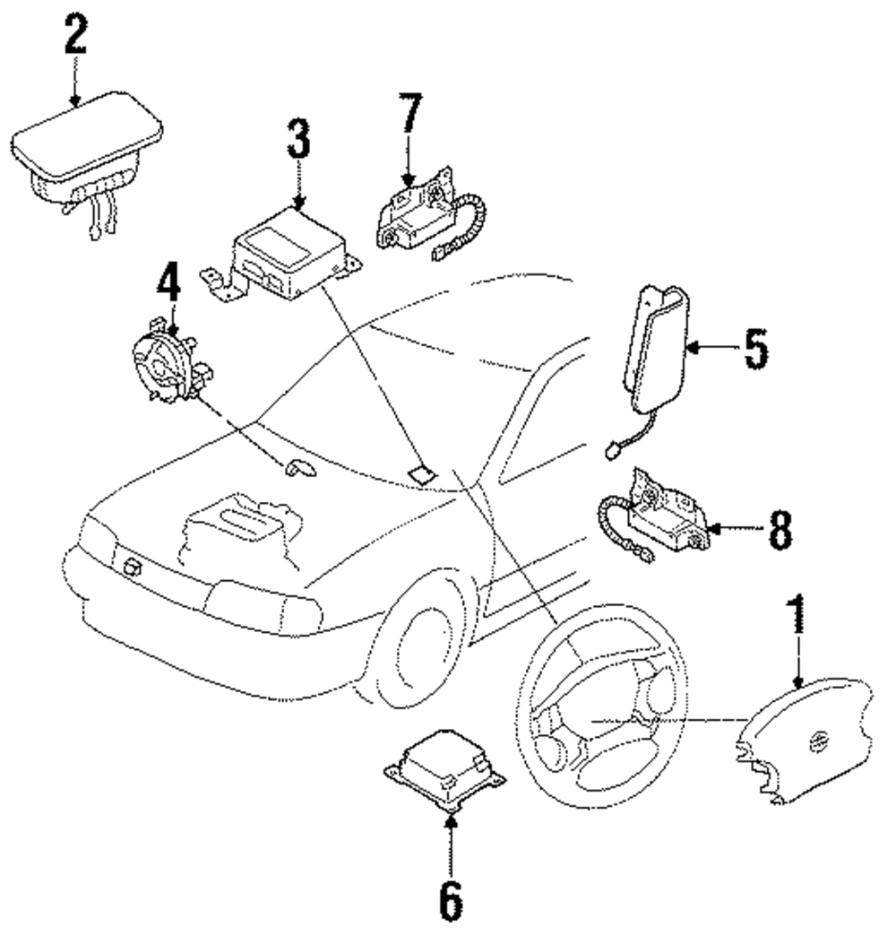 Side Impact Inflator Module - Infiniti (Y8EH1-7L000) 1 Side Impact Inflator Module - Infiniti (Y8EH1-7L000)