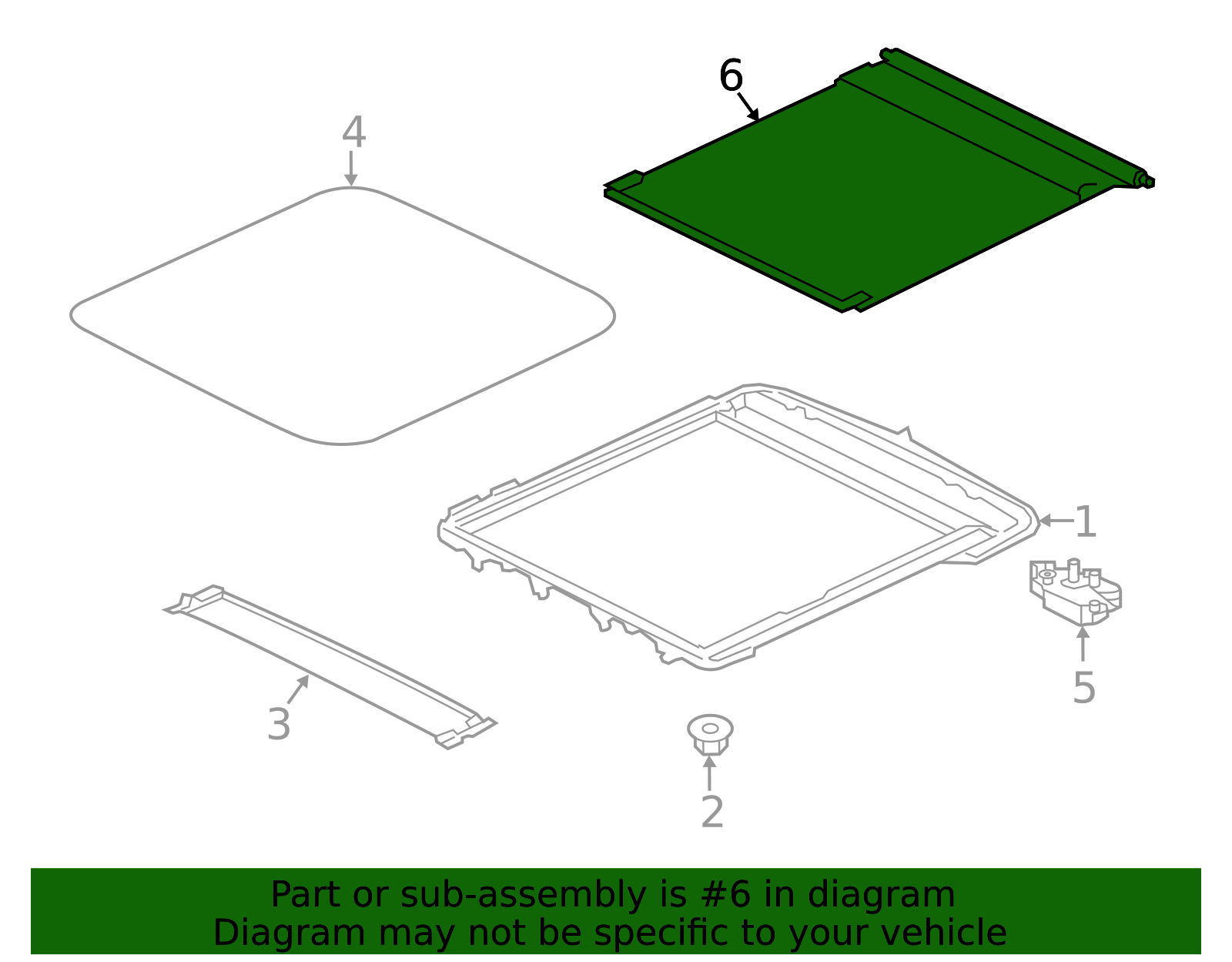 Sunroof Cover - Infiniti (91250-1A69A) 3 Sunroof Cover - Infiniti (91250-1A69A)
