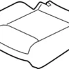 Second-Row Seat Cushion Trim Assembly, Right - Infiniti (H8320-1A72C)