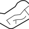 Upper Rear Bumper Retainer - Infiniti (85240-1BA0B)