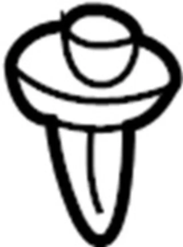 Body C-Pillar Trim Panel Clip - Infiniti (01553-2DR9A) 8 Body C-Pillar Trim Panel Clip - Infiniti (01553-2DR9A)