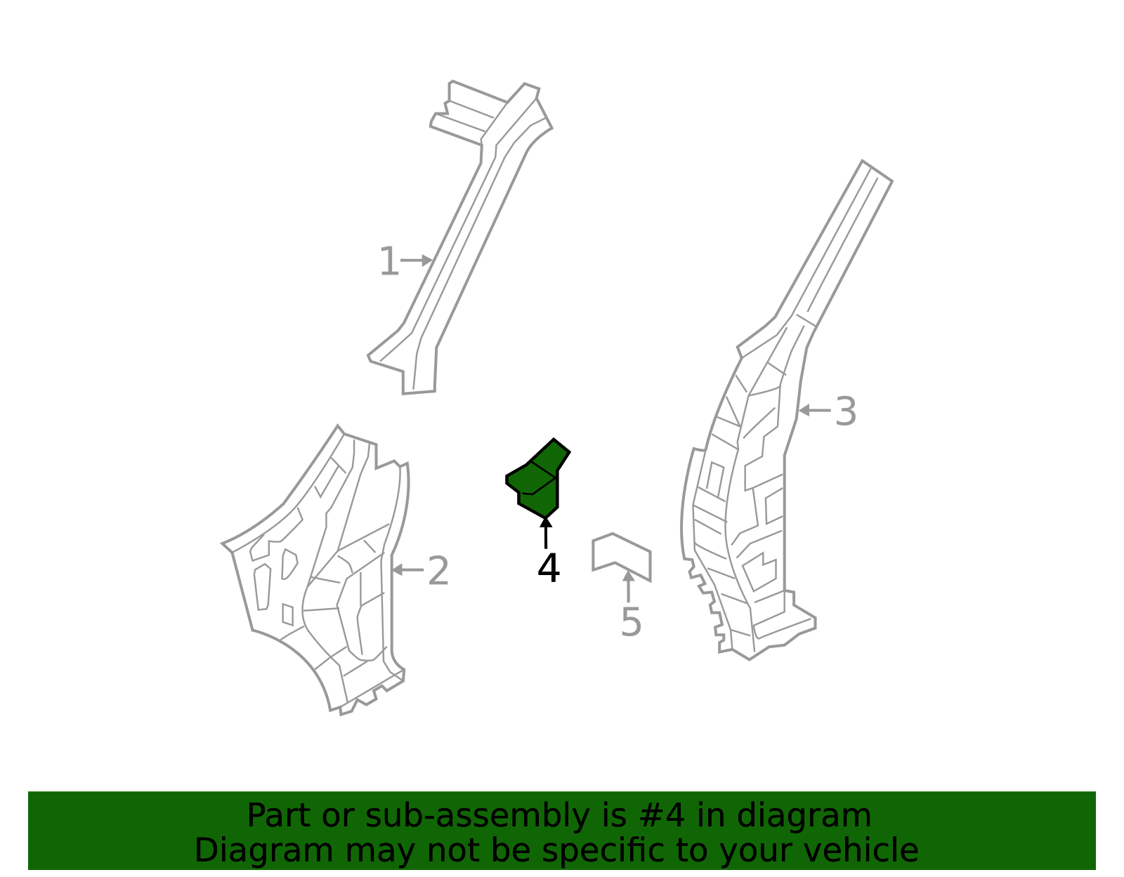 Body A-Pillar Reinforcement Bracket - Infiniti (631461LA0A) 3 Body A-Pillar Reinforcement Bracket - Infiniti (631461LA0A)