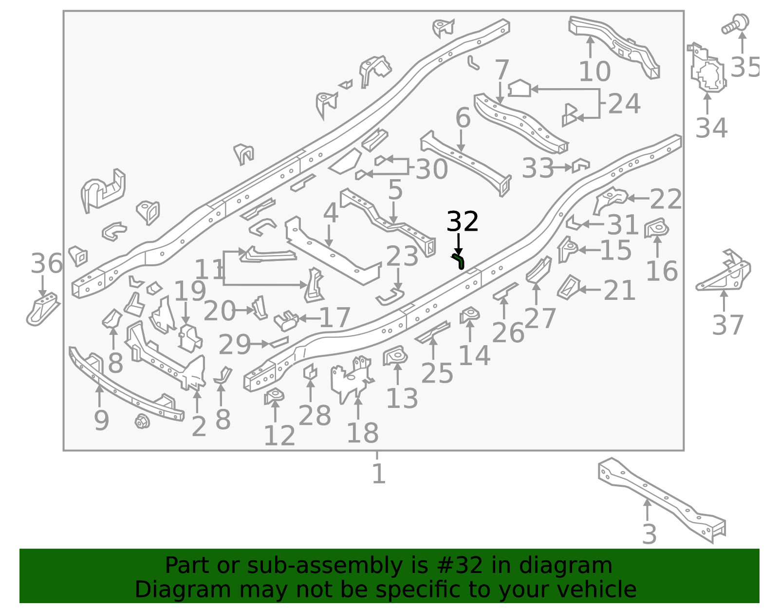 Exhaust Muffler Bracket - Infiniti (504721LA0A) 3 Exhaust Muffler Bracket - Infiniti (504721LA0A)