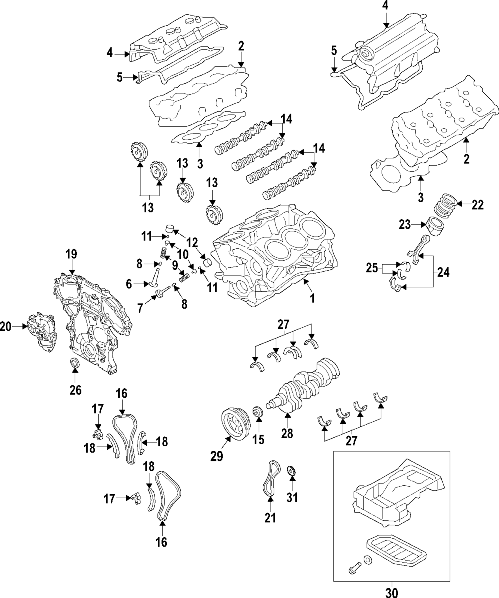 Engine Connecting Rod Bearing - Infiniti (121505CA1A) 1 Engine Connecting Rod Bearing - Infiniti (121505CA1A)