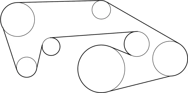 Serpentine Belt - Infiniti (11720JK20A) 1 Serpentine Belt - Infiniti (11720JK20A)