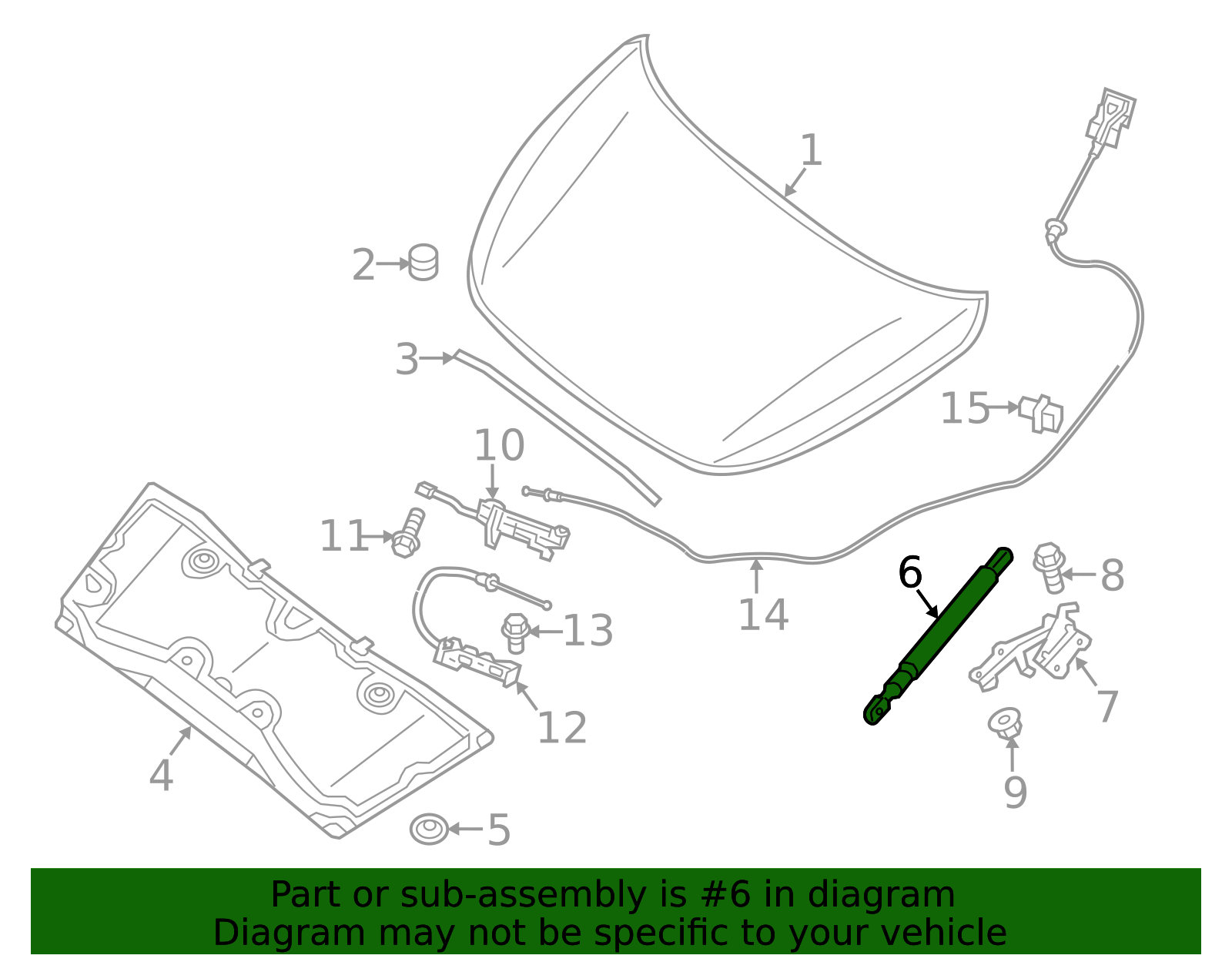 Value Advantage™ STAY ASSY HOOD - Infiniti (E5C703JA0KNW) 4 Value Advantage™ STAY ASSY HOOD - Infiniti (E5C703JA0KNW)