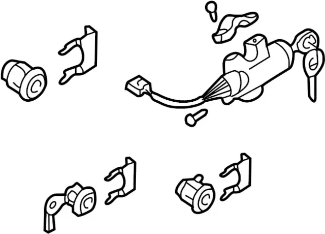 Cylinder Lock Key Set - Infiniti (99810-3JA0A) 1 Cylinder Lock Key Set - Infiniti (99810-3JA0A)