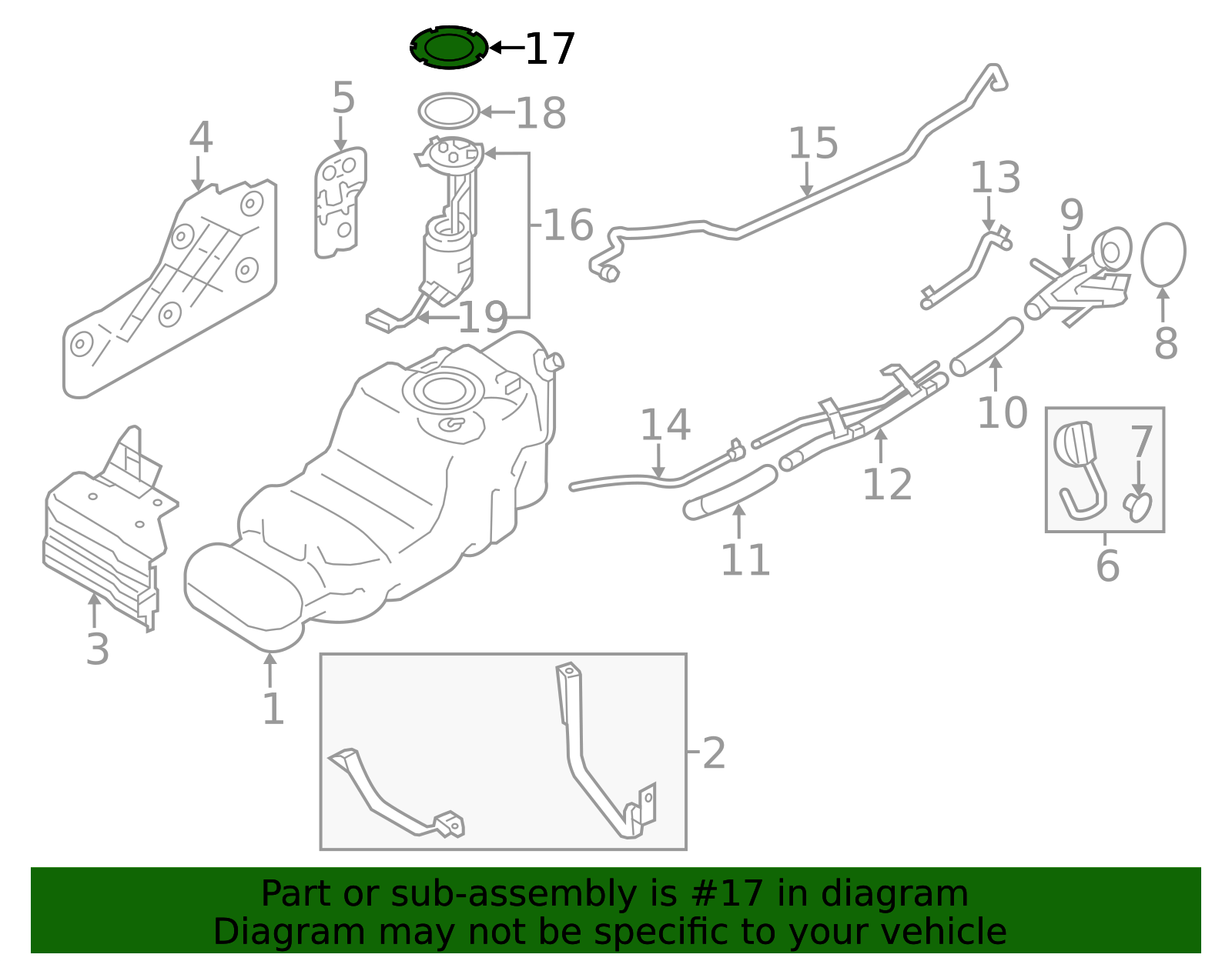 Fuel Tank Lock Ring - Infiniti (17343EA000) 3 Fuel Tank Lock Ring - Infiniti (17343EA000)