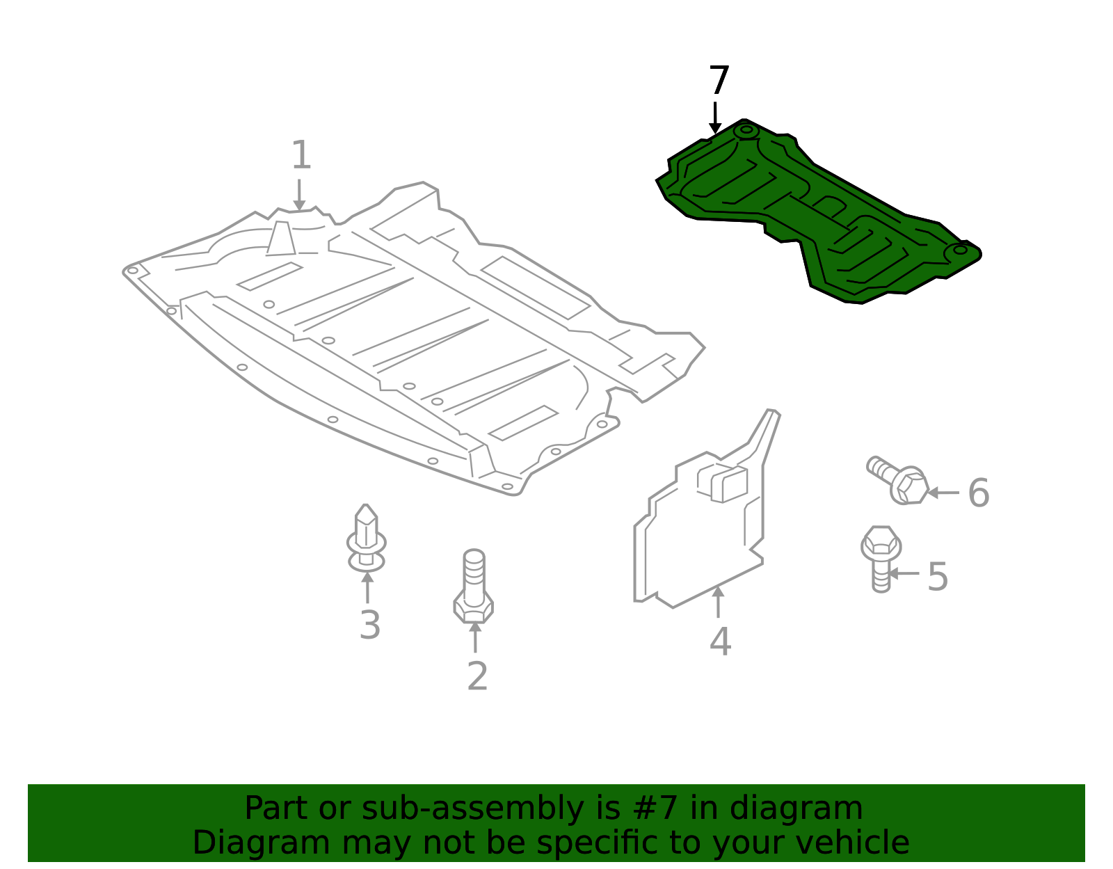 Radiator Support Splash Shield - Infiniti (75881-EG300) 4 Radiator Support Splash Shield - Infiniti (75881-EG300)