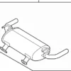 Exhaust Muffler - Infiniti (20100-5CF0D)
