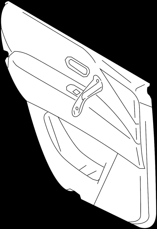 Door Interior Trim Panel - Infiniti (82901-6GW1B) 1 Door Interior Trim Panel - Infiniti (82901-6GW1B)