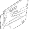 Front Door Finisher Assembly, Left Hand - Infiniti (80901-6JE0A) 6 Front Door Finisher Assembly, Left Hand - Infiniti (80901-6JE0A)
