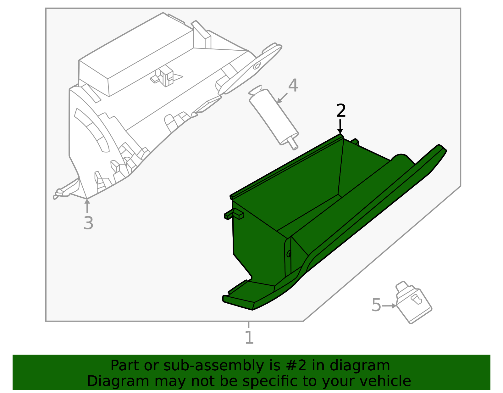 Glove Box Door - Infiniti (68500-6SA2B) 2 Glove Box Door - Infiniti (68500-6SA2B)