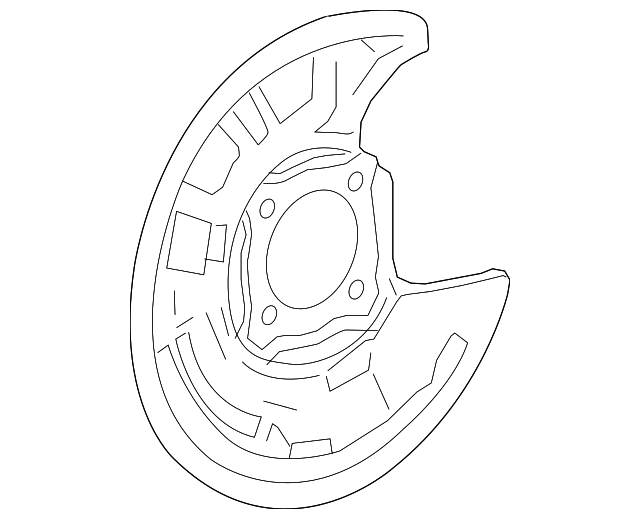 Brake Dust Shield - Infiniti (44161-5DA0A)