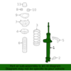Suspension Shock Absorber - Infiniti (E6210-1MG0C) 6 Suspension Shock Absorber - Infiniti (E6210-1MG0C)