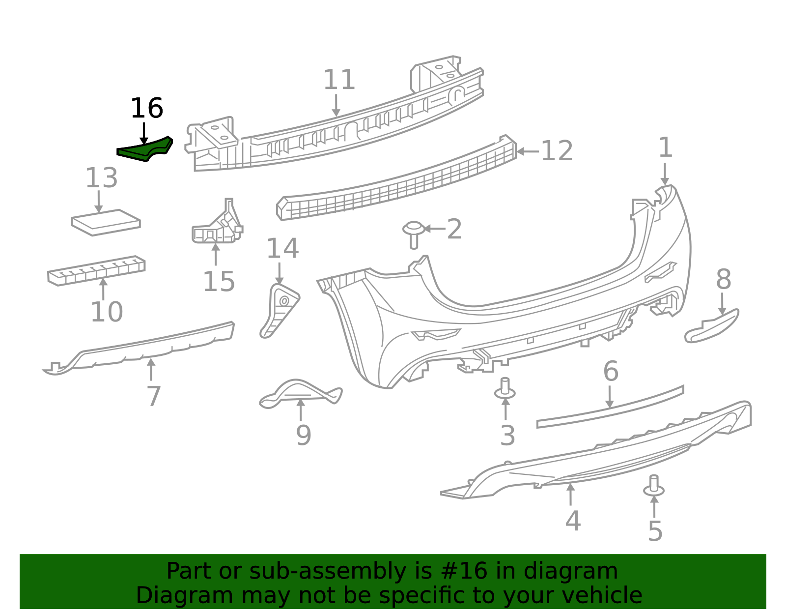 Bumper Cover Stay - Infiniti (85220-5DA0A) 3 Bumper Cover Stay - Infiniti (85220-5DA0A)