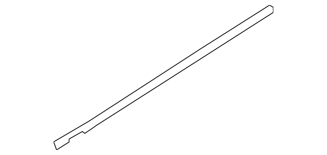 Front Door Outside Moulding, Left - Infiniti (80821-1CA0A) 2 Front Door Outside Moulding, Left - Infiniti (80821-1CA0A)