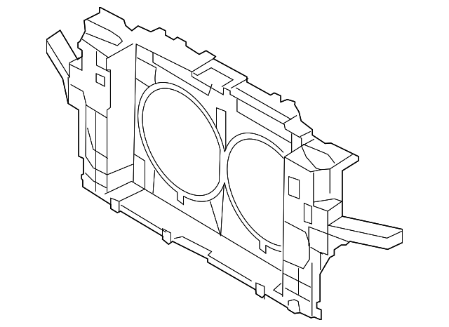 Radiator Core Support - Center - Infiniti (62501-1CA0B) 2 Radiator Core Support - Center - Infiniti (62501-1CA0B)