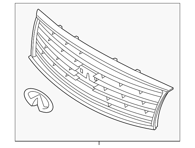 Grille - Infiniti (62310-1MA1B) 2 Grille - Infiniti (62310-1MA1B)