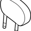 Headrest - Infiniti (86480-6SA1B) 2 Headrest - Infiniti (86480-6SA1B)